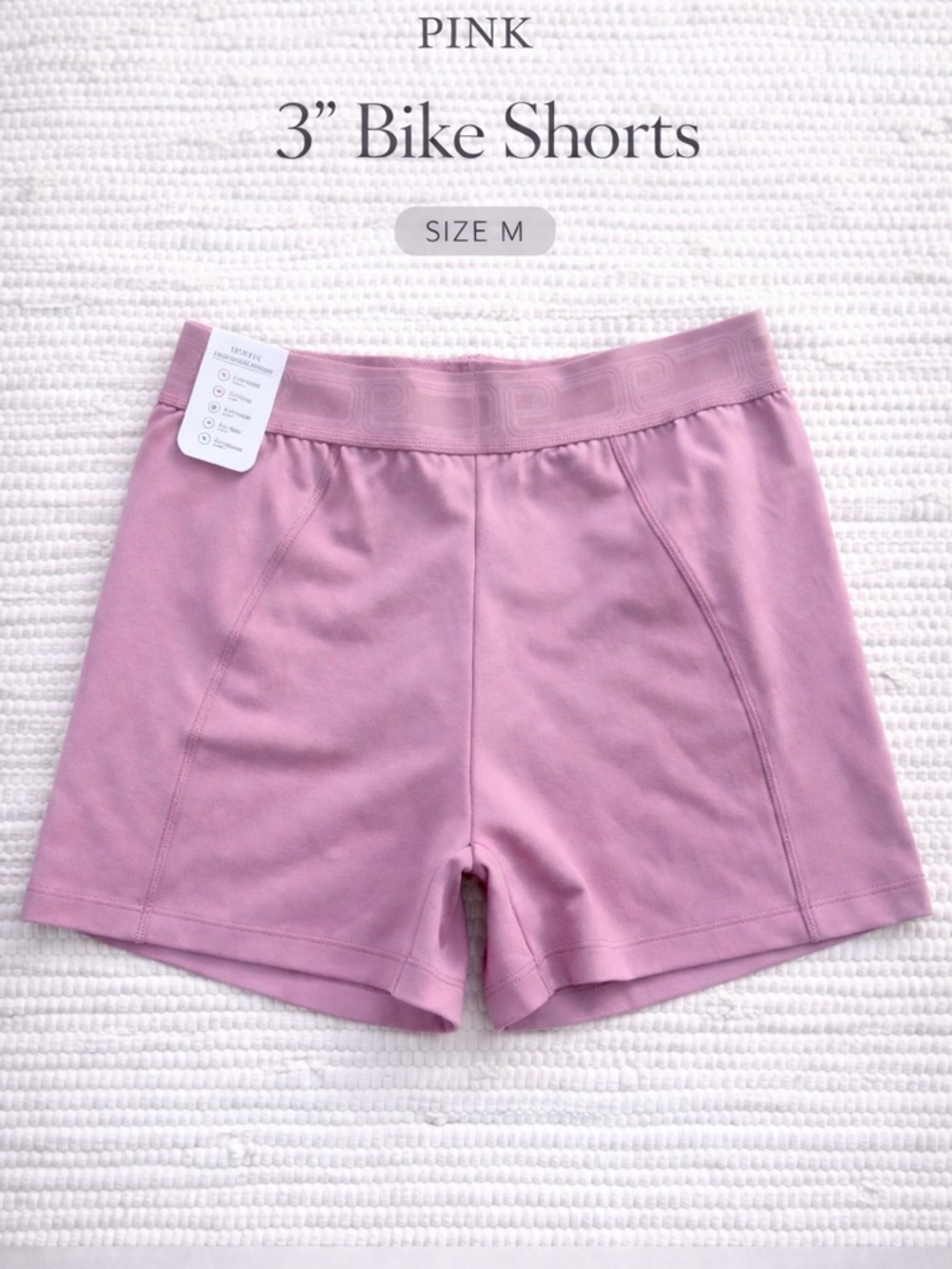 Pink Ultimate 3” Bike Shorts Buttery Soft Stretch Active Size M